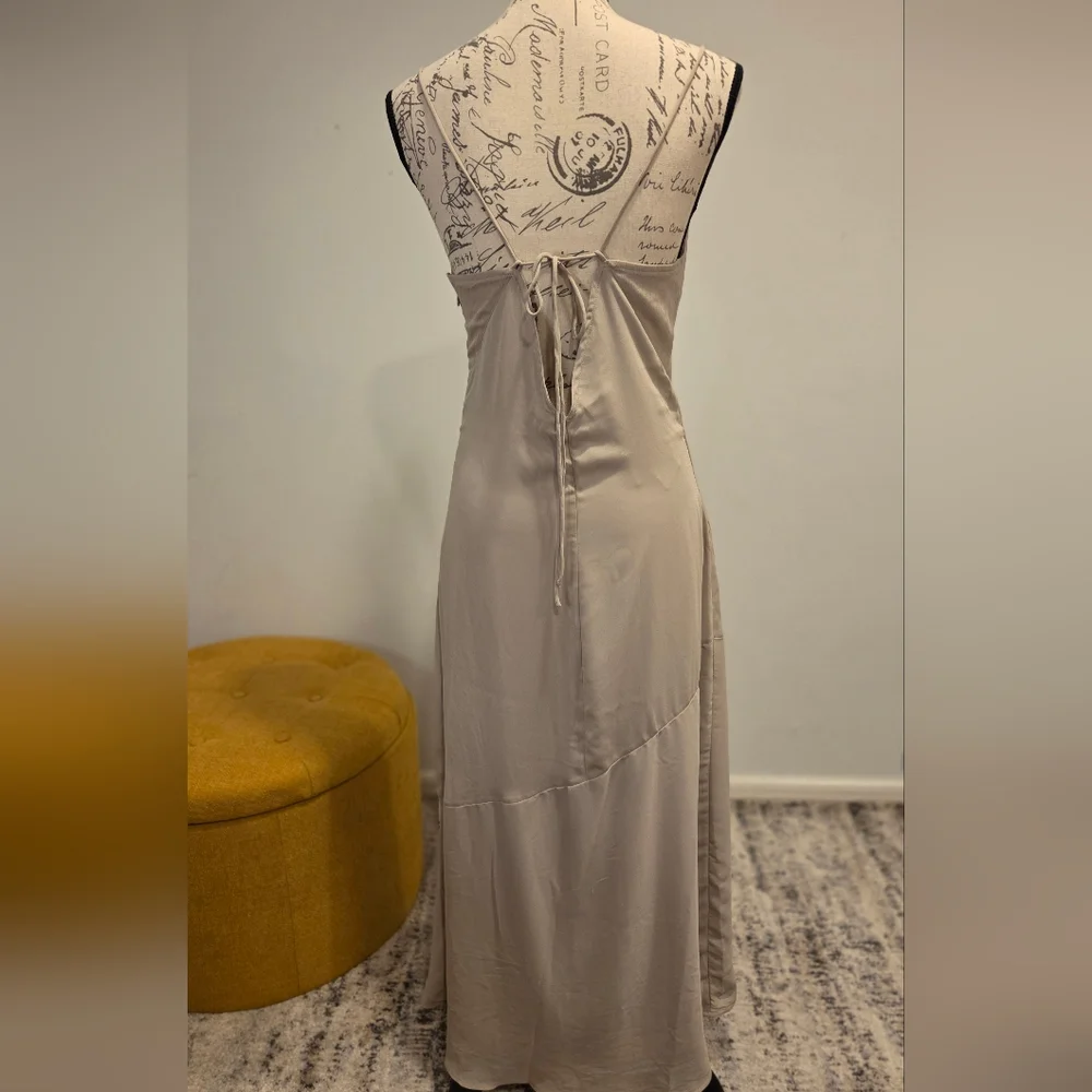 Abercrombie & Fitch Taupe Maxi Dress, Size M.